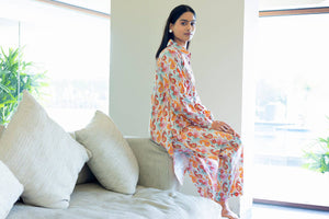 Paisley Print Band Collar Coord Set - Visramaa