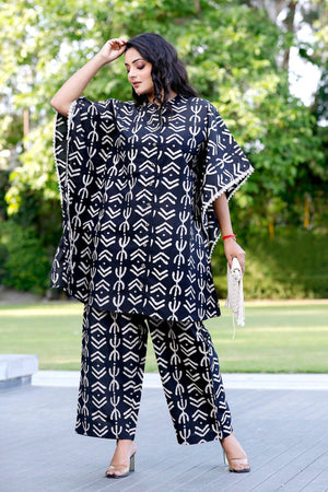Geometrical Print Kaftan style Coordset - Visramaa