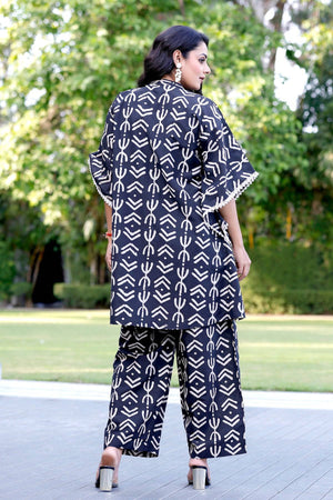 Geometrical Print Kaftan style Coordset - Visramaa