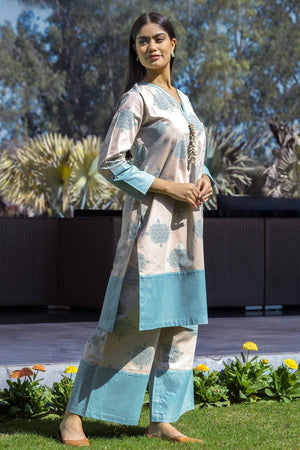 Block print Cotton Linen Coord Set - Visramaa