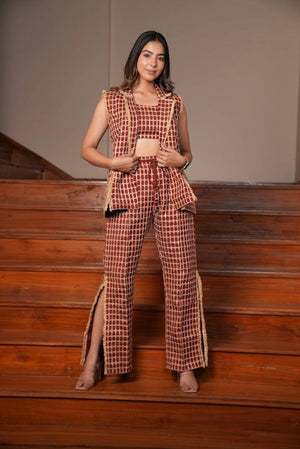 Rust Silk coord set - Visramaa