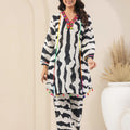Black & White Striped Co-Ord Set - Visramaa