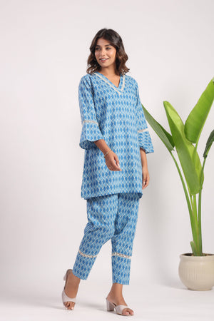 Firozi cotton coord set - Visramaa