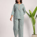 Ferozi cotton night suit - Visramaa