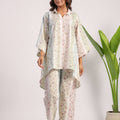 Multi color floral print cotton coord set. - Visramaa