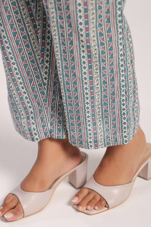 Sea green cotton nightsuit - Visramaa