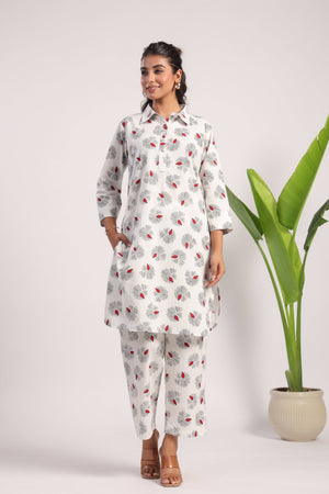Block Print Cotton Coord Set - Visramaa