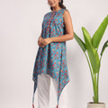 Ultra marine blue cotton coord set - Visramaa