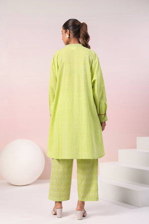 Fluorescent green cotton coord set - Visramaa