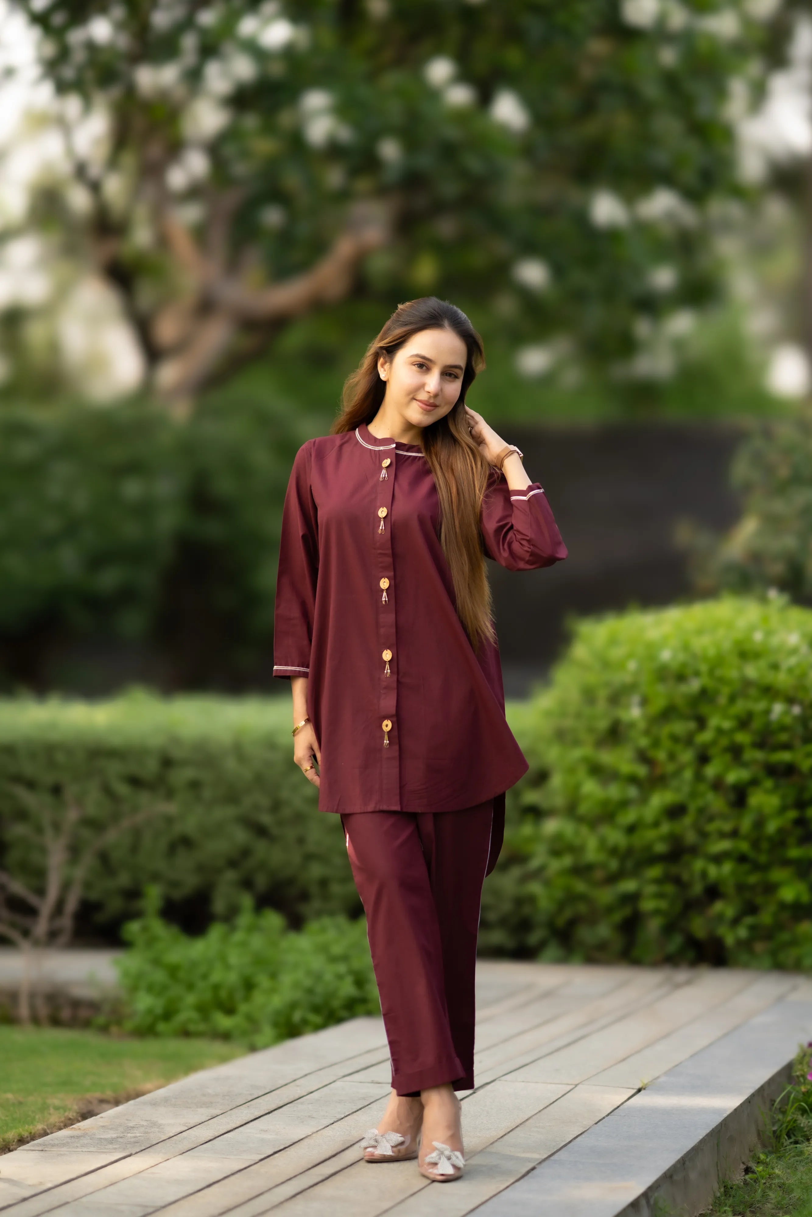 Maroon Meadow Set