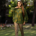 Graceful Green Cotton shirt