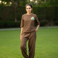 Earthy brown yoga set