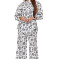 Grey floral Print Coord Set - Visramaa