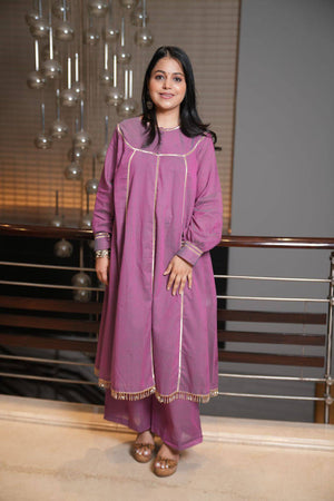 Pink cotton poplin set - Visramaa