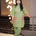Green linen set - Visramaa