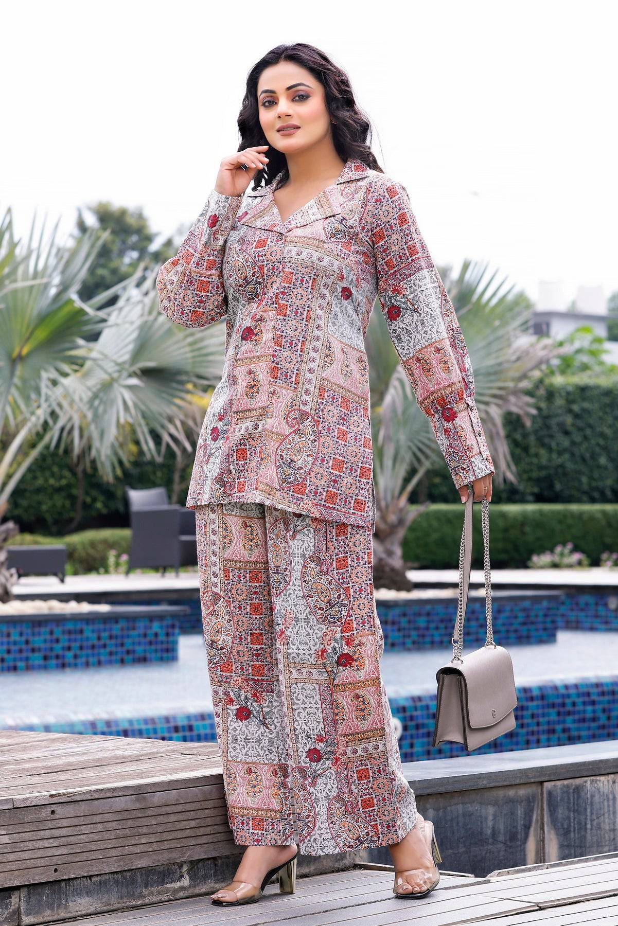 Abstract Print Coord Set - Visramaa