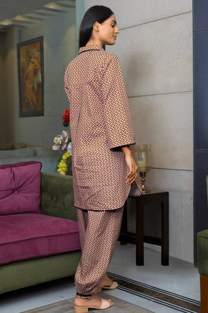 Cotton Print Collar Coord Set - Visramaa