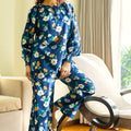 Floral Print Boat Neck Coord Set - Visramaa