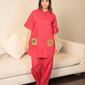 Hot Pink Cotton Poplin set - Visramaa