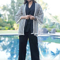 Black cotton poplin jacket set - Visramaa