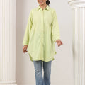 Flouorescent Green Cut-Work Antifit Shirt - Visramaa