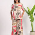 Geometrical Print  cotton coord set - Visramaa