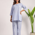 Sky blue cotton nightsuit - Visramaa