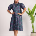 Purple cotton poplin dress - Visramaa