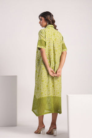 Green cotton dress - Visramaa