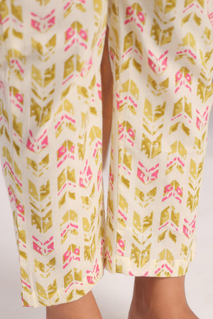 Yellow high low cotton coord set - Visramaa