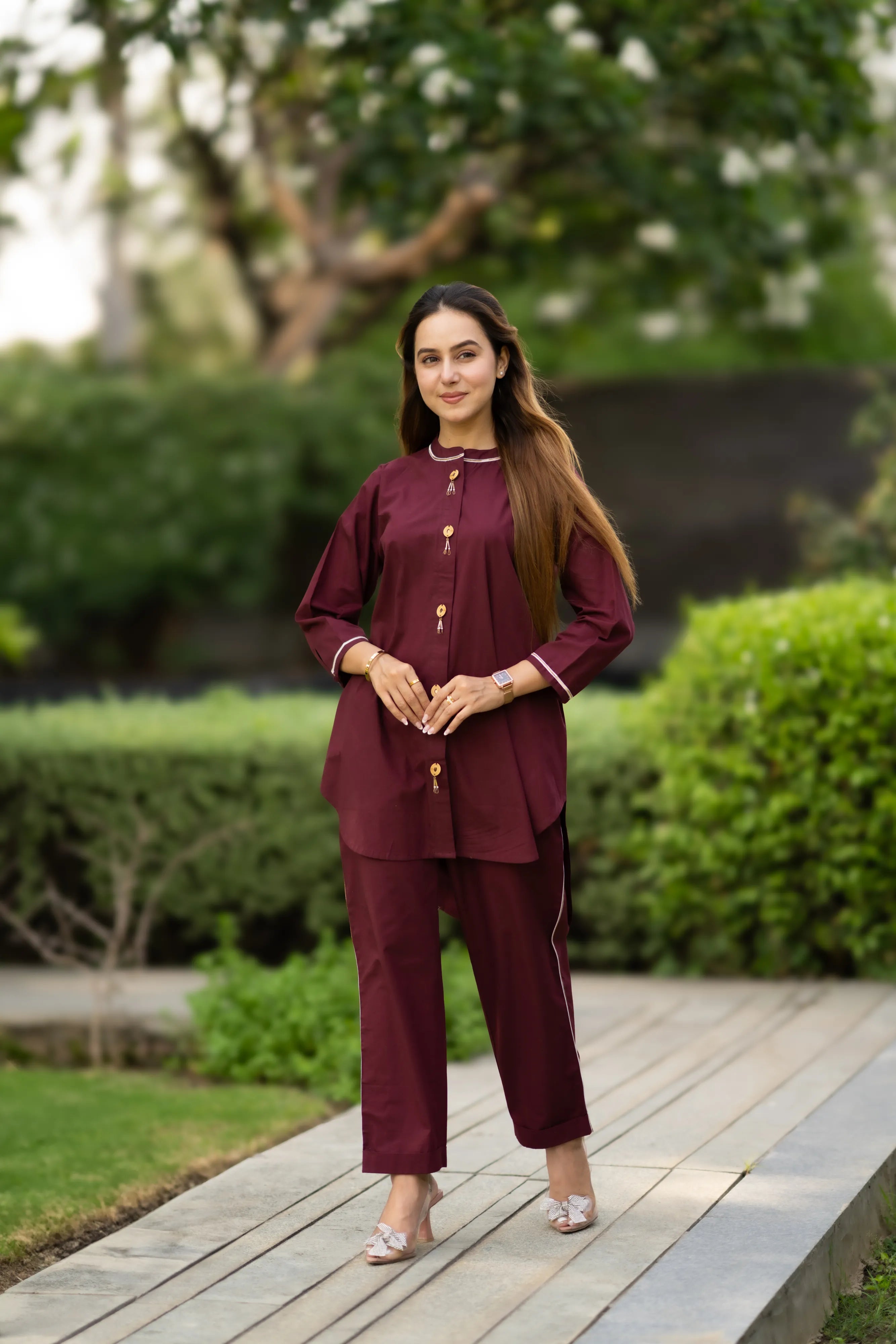 Maroon Meadow Set