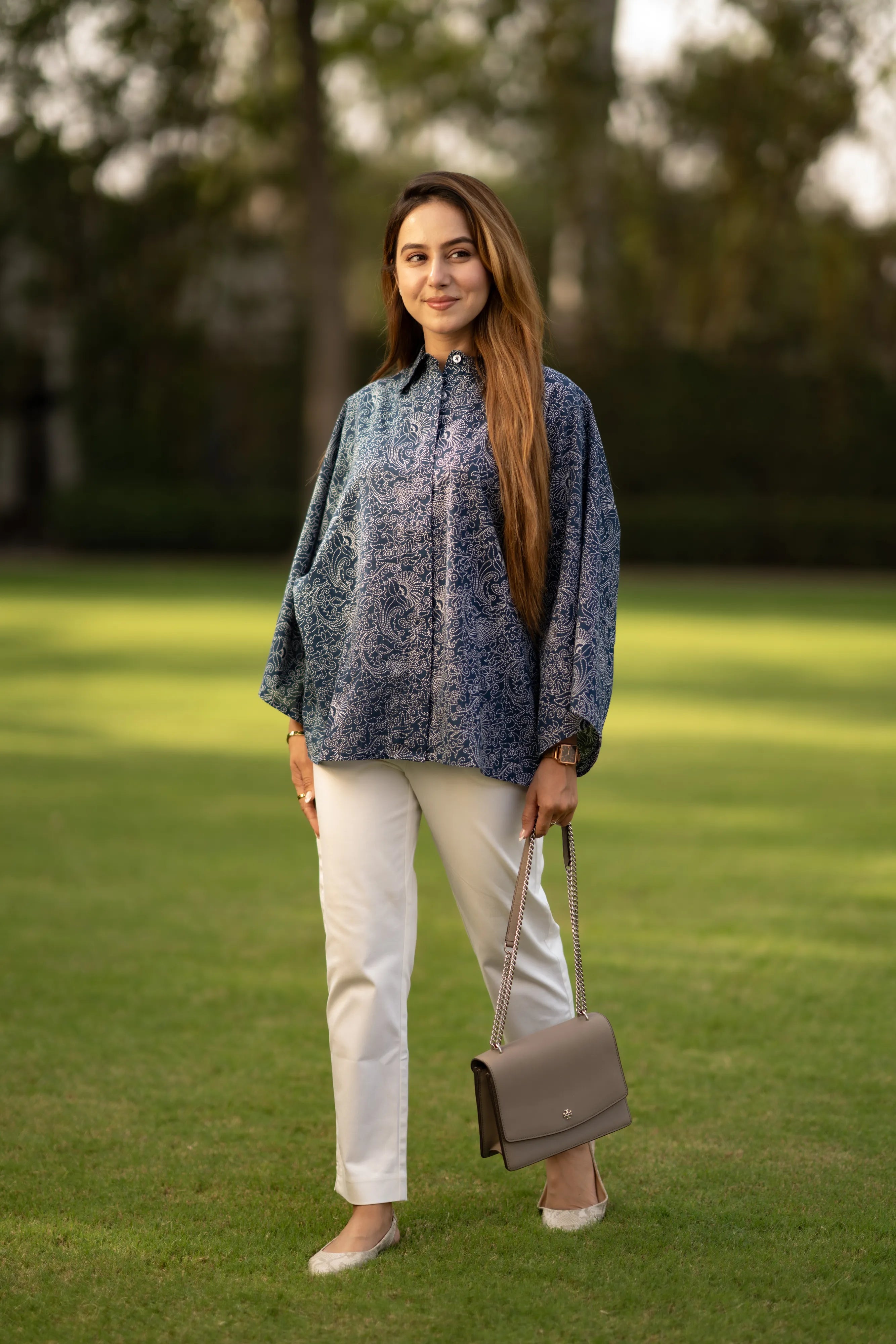 Royal Blue Kantha Shirt